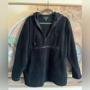 J.CREW Vintage Polar Fleece Hooded Sweater